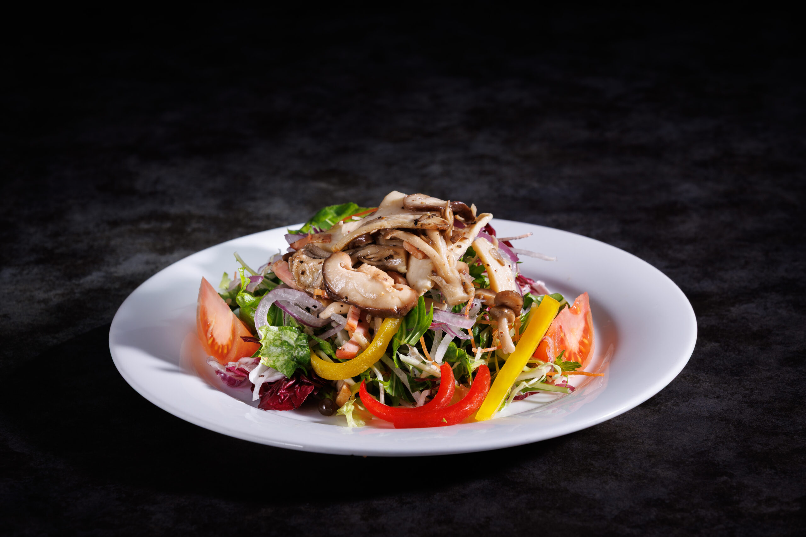 画像：画像：贅沢キノコのホットサラダ