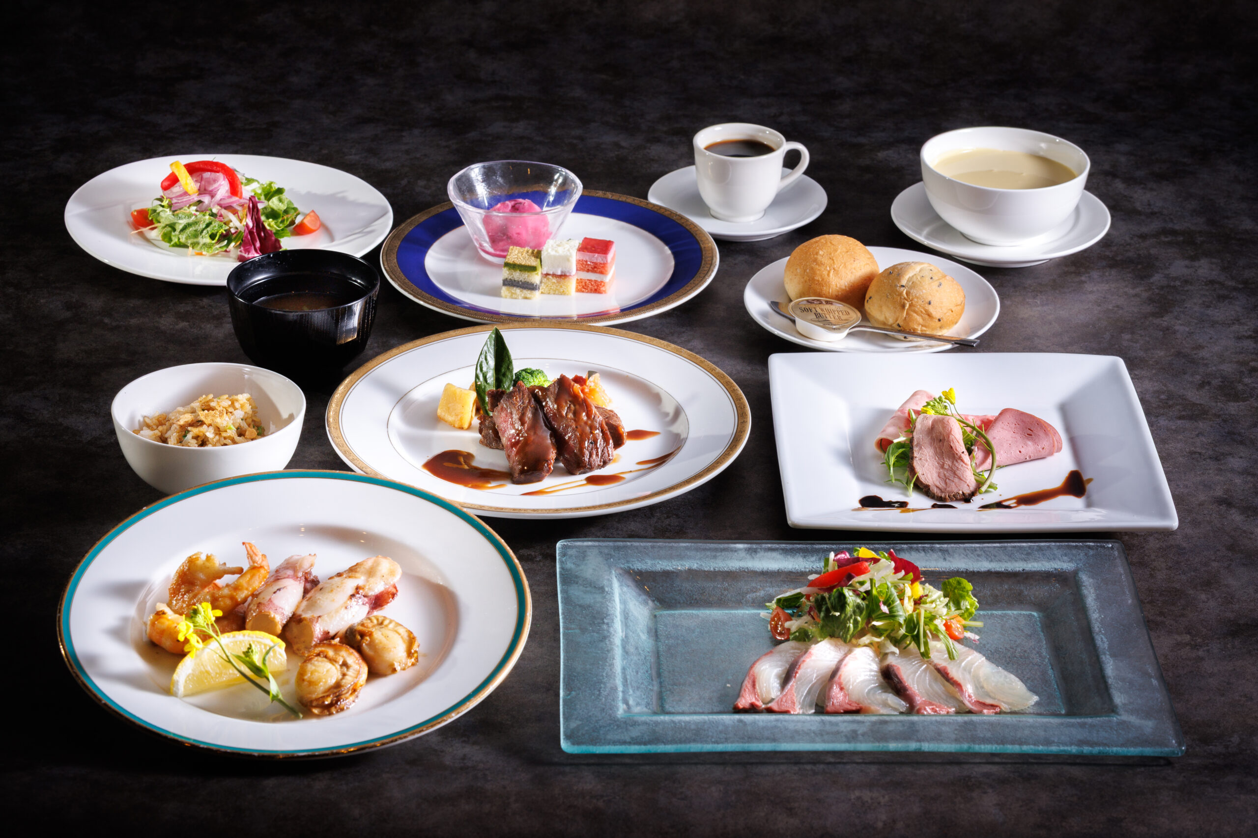 画像：画像：鉄板プロヴァンスシーフードコース（全10品）